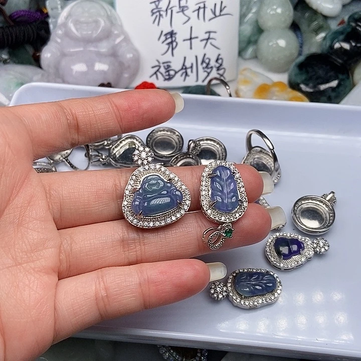 未镶嵌挂件翡翠姑****一翡翠