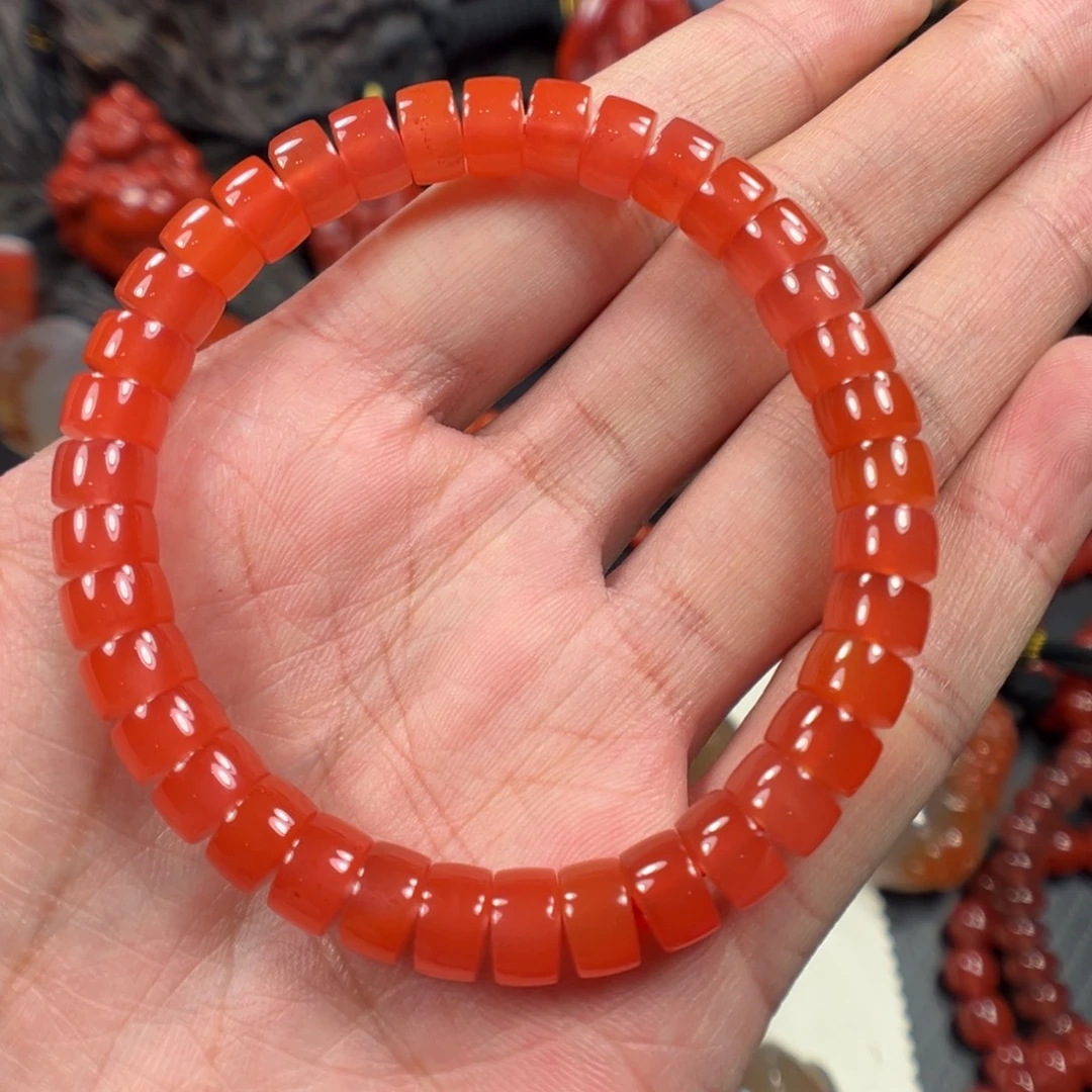 南红玛瑙未镶嵌手链