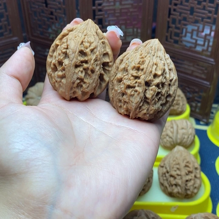 荒****文玩核桃把件41大沽石