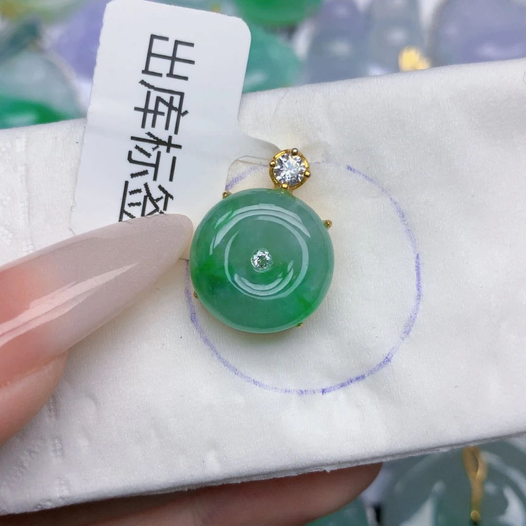 翡翠未镶嵌颈饰天然缅甸翡翠a货百元以上9元证书费自理
