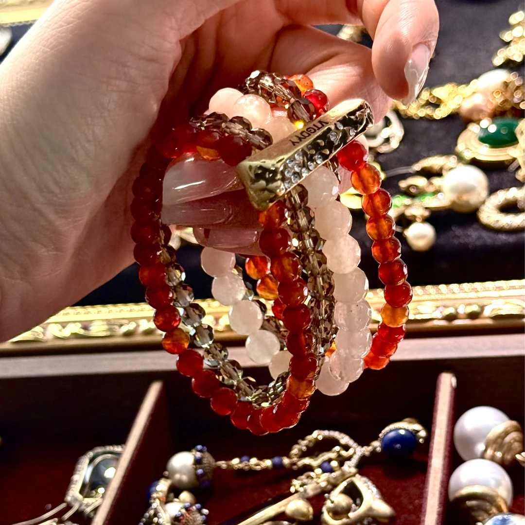 【然然王LA古藏】铜合金仿水晶手链  铜合金手链【WRR2165】