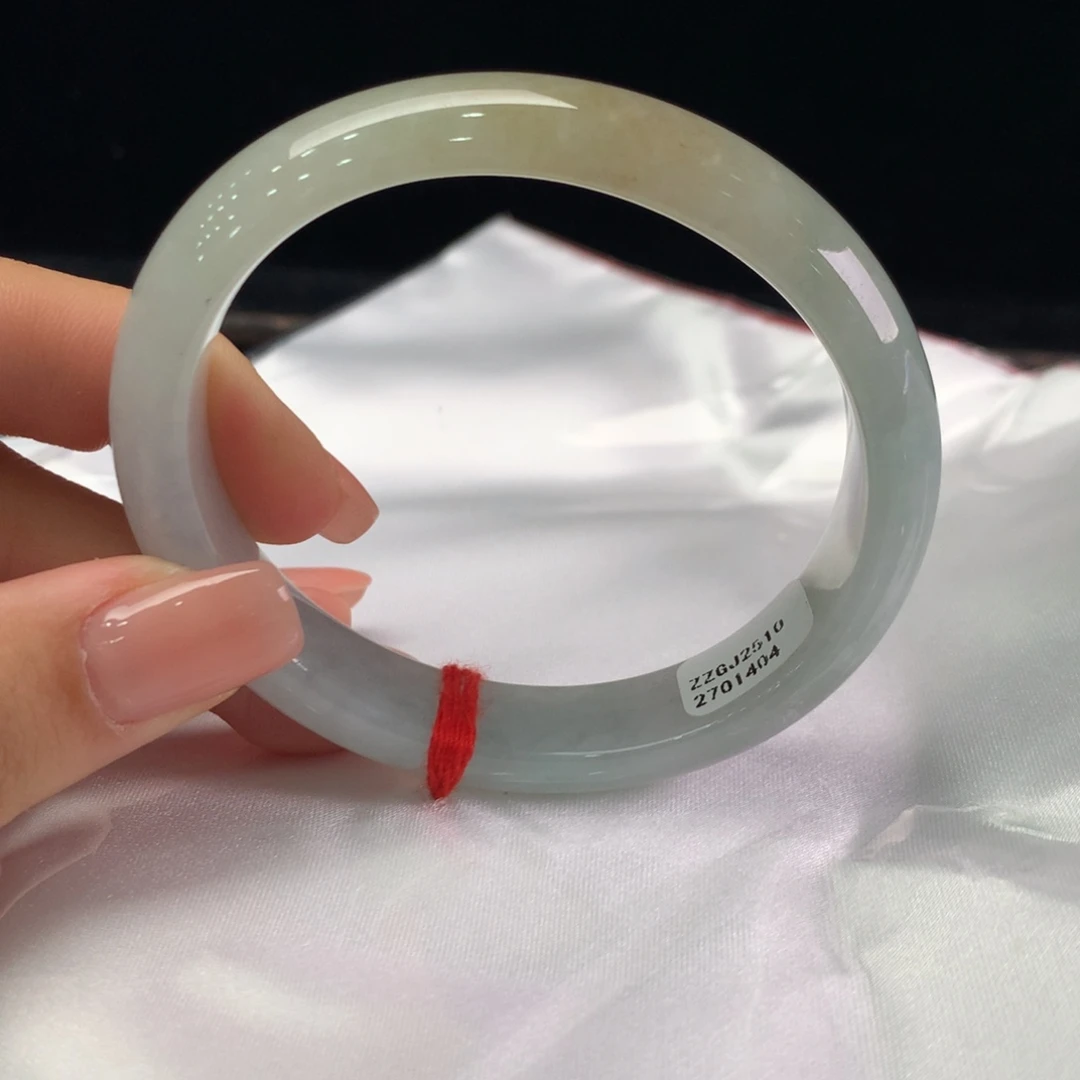 翡翠未镶嵌手镯缅甸A货翡翠 冰黄翡56 57