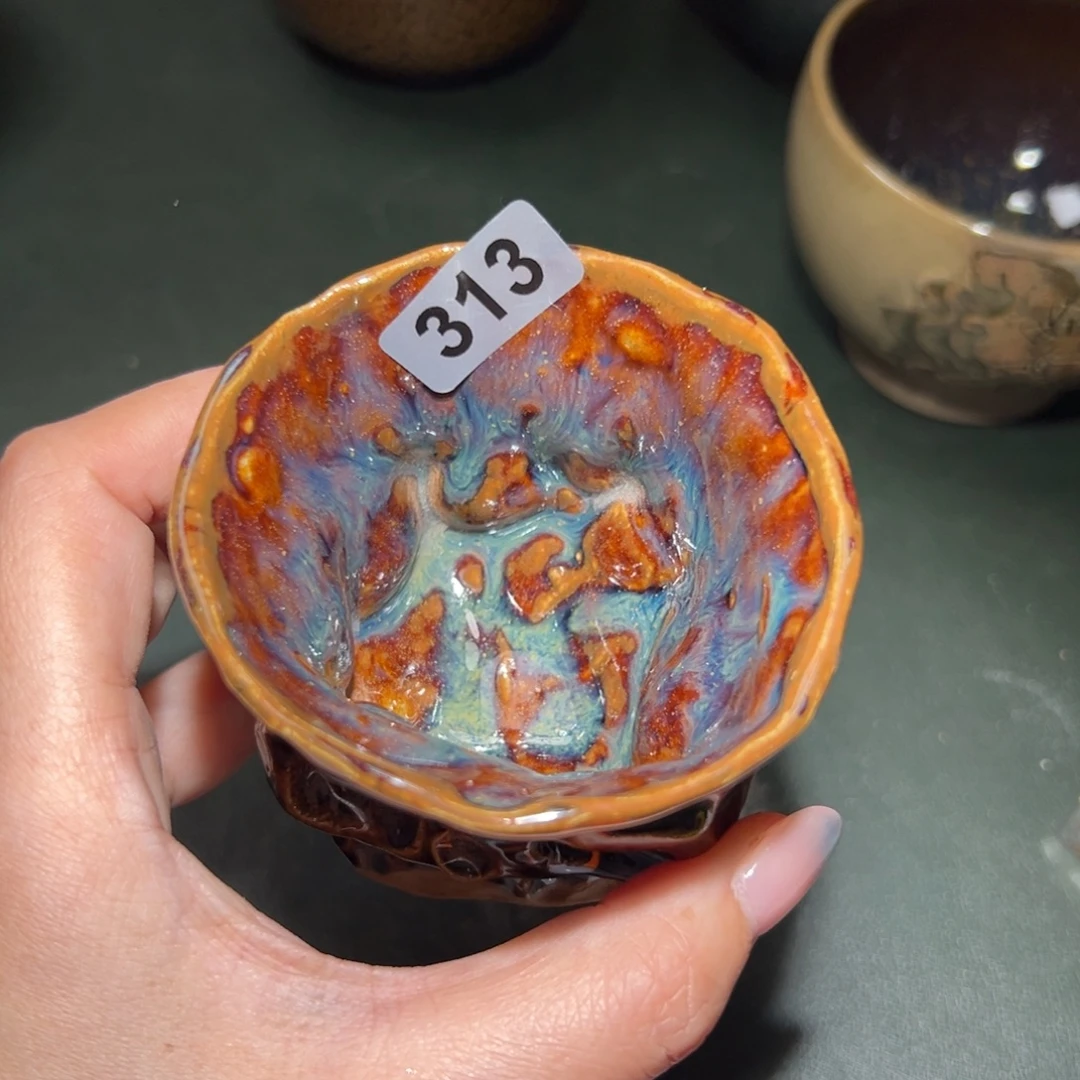 情***^茶盏全手工原矿原釉建盏