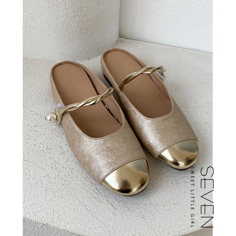 ⑧七七146小个子新中式配旗袍夏季玛丽珍单鞋外穿凉鞋女小美说