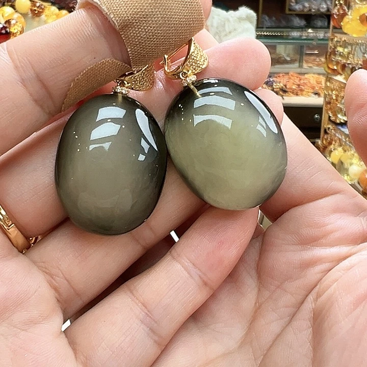 琥珀银S925镶嵌珠宝奇石