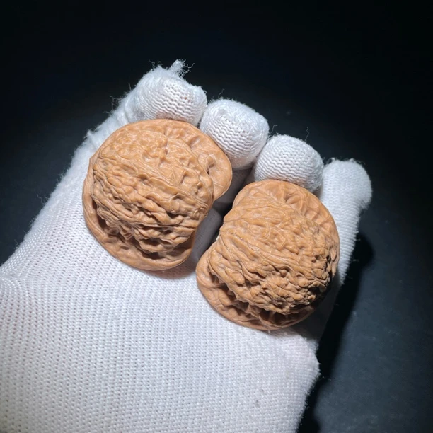 603浅纹红皮崔凯公子帽老款品种包浆快尺寸:边40肚32高35