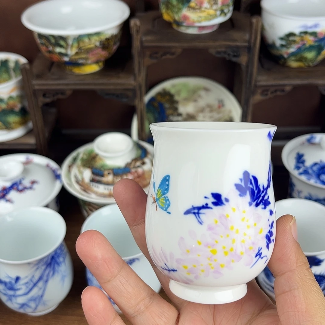 忠意堂釉下彩蝶恋花