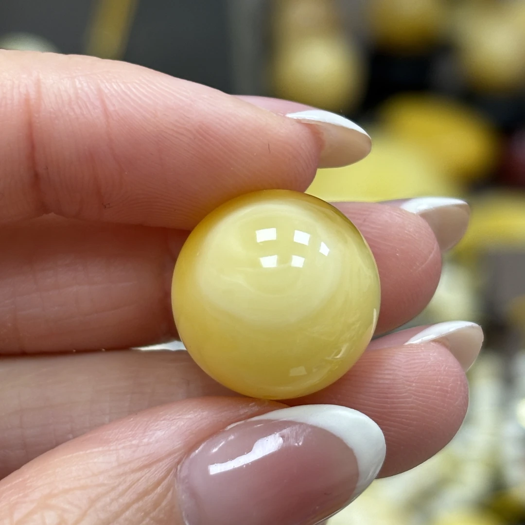 16.3mm瑕疵· 小妖珠宝天然原矿琥珀蜜蜡