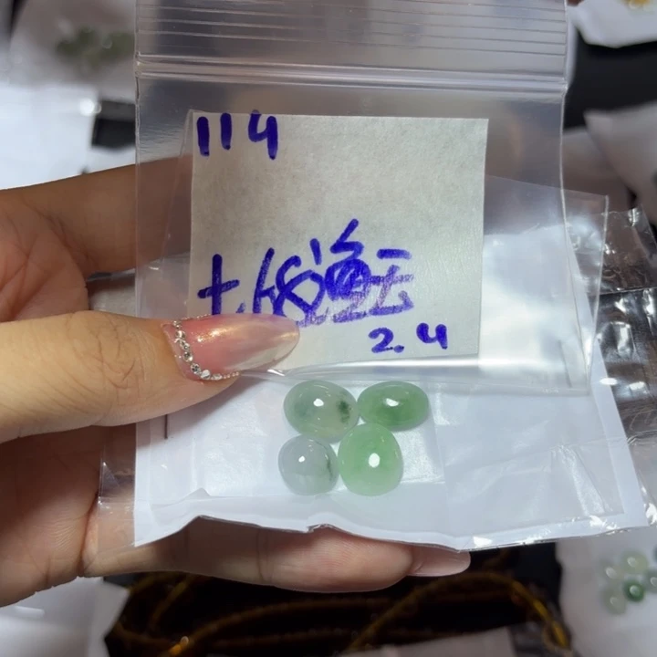 定制翡翠未镶嵌渔***人不