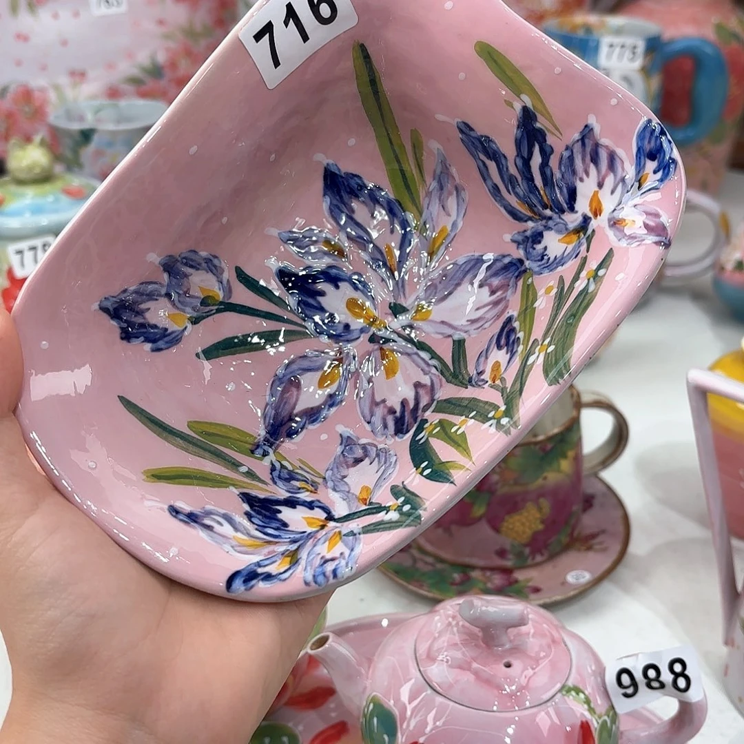 景德镇手绘高温釉下彩陶瓷茶具