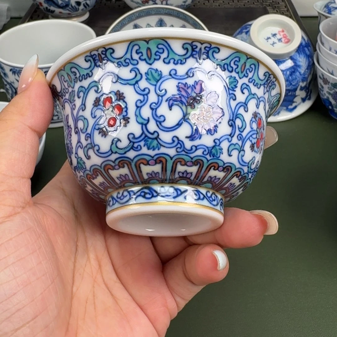 景德镇纯手工手绘茶器蒙蒙375