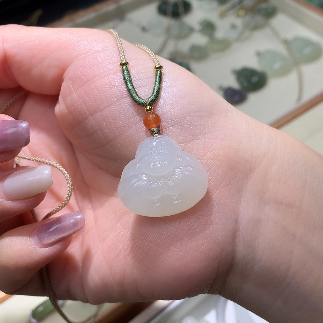 和田玉未镶嵌颈饰Y*?