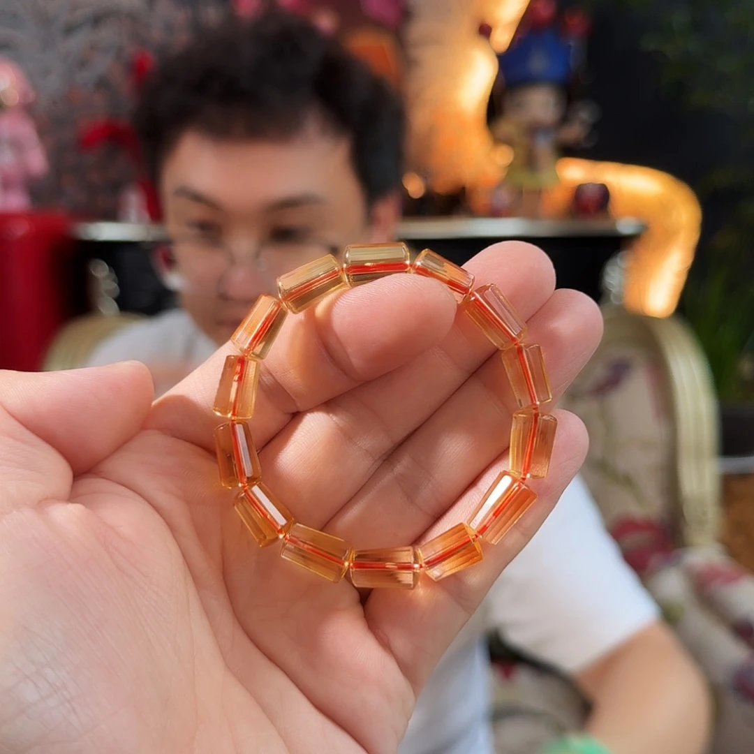 晴***利未镶嵌手链水晶手串