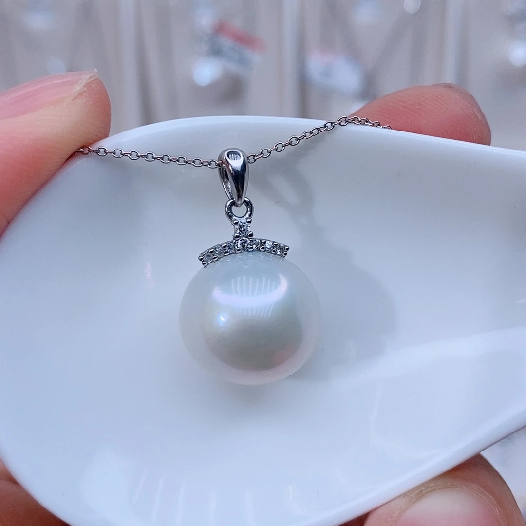 项链银S925镶嵌淡水珍珠王***姐