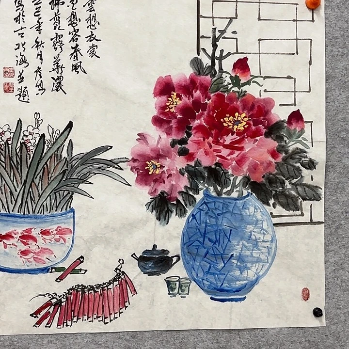 国画花鸟的翅膀是一
