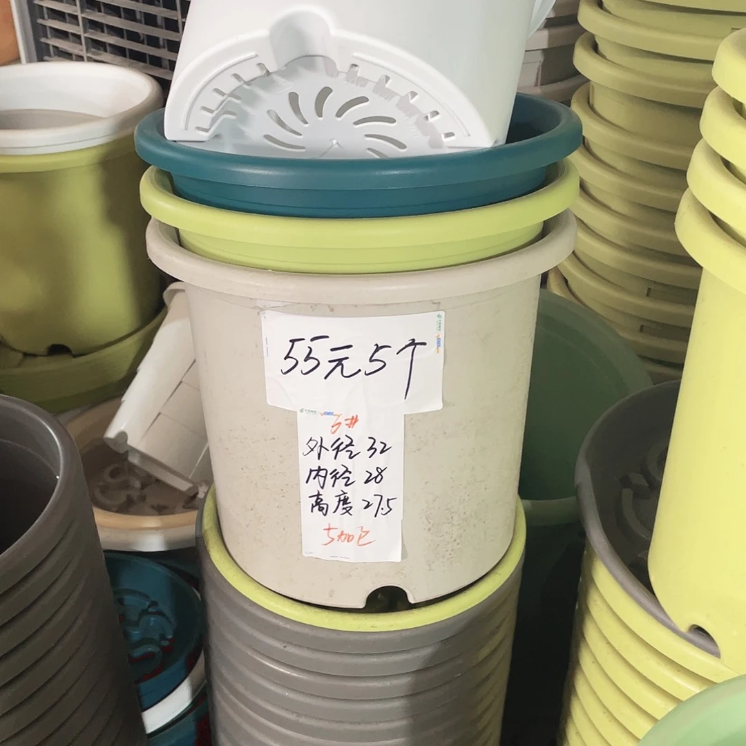 灰白色6号口径32高27无拖7个