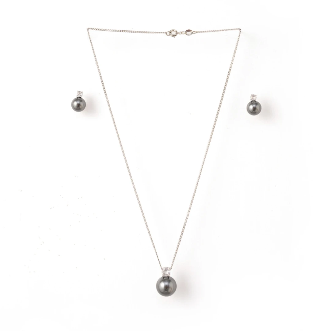 合金耳饰 【伊丽莎白·女王】H2631 高级王氏项链耳钉套装