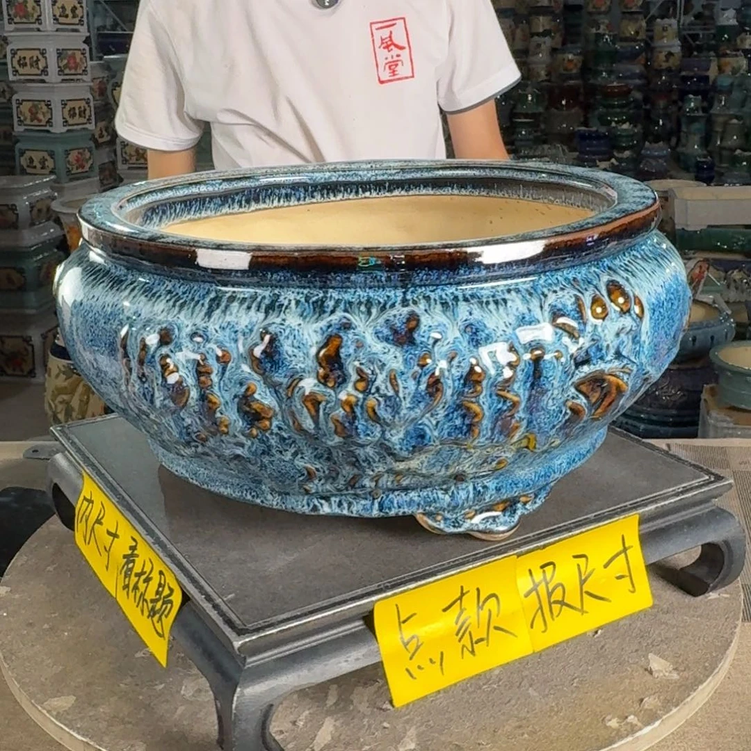 一风堂石湾花盆 内26*12