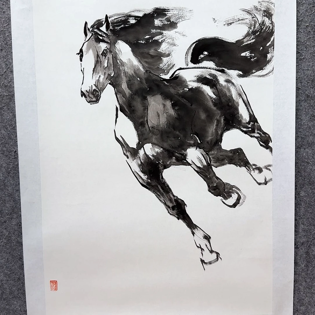 国画大写意为不忘祖国