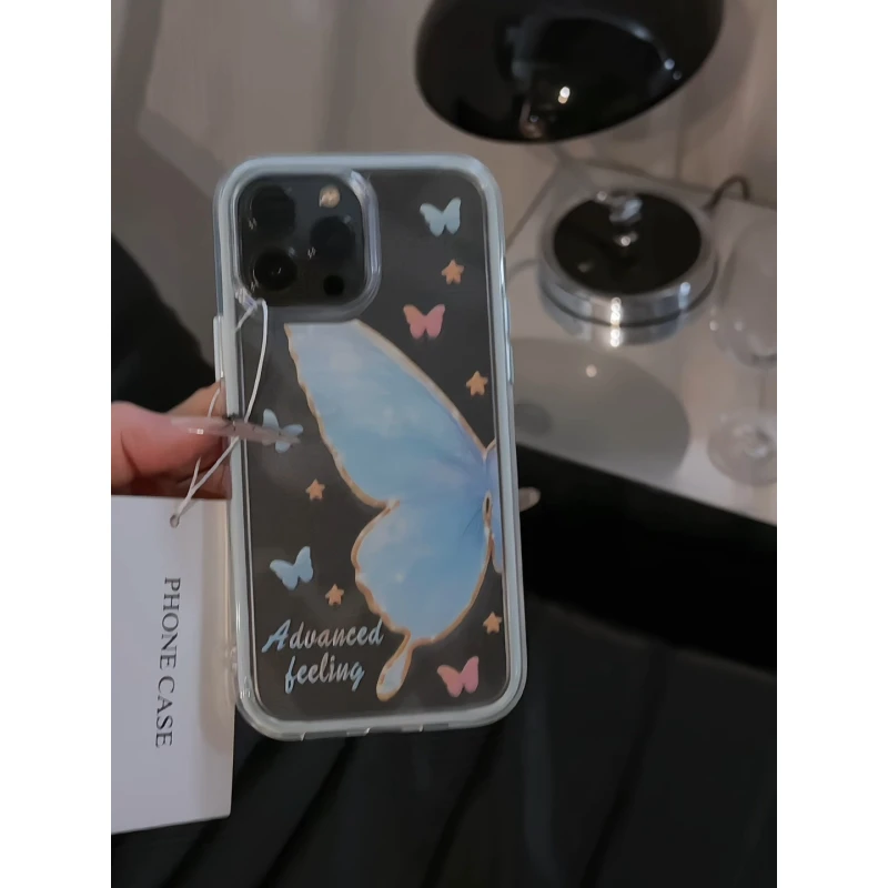 半边蝴蝶适用苹果17pro手机壳16pm三合一炫彩华为p70新款小米oppo