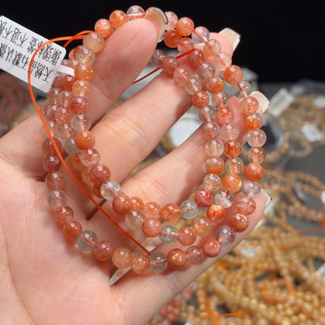 水晶手链未镶嵌多彩金太阳阿鲁沙卡5.6