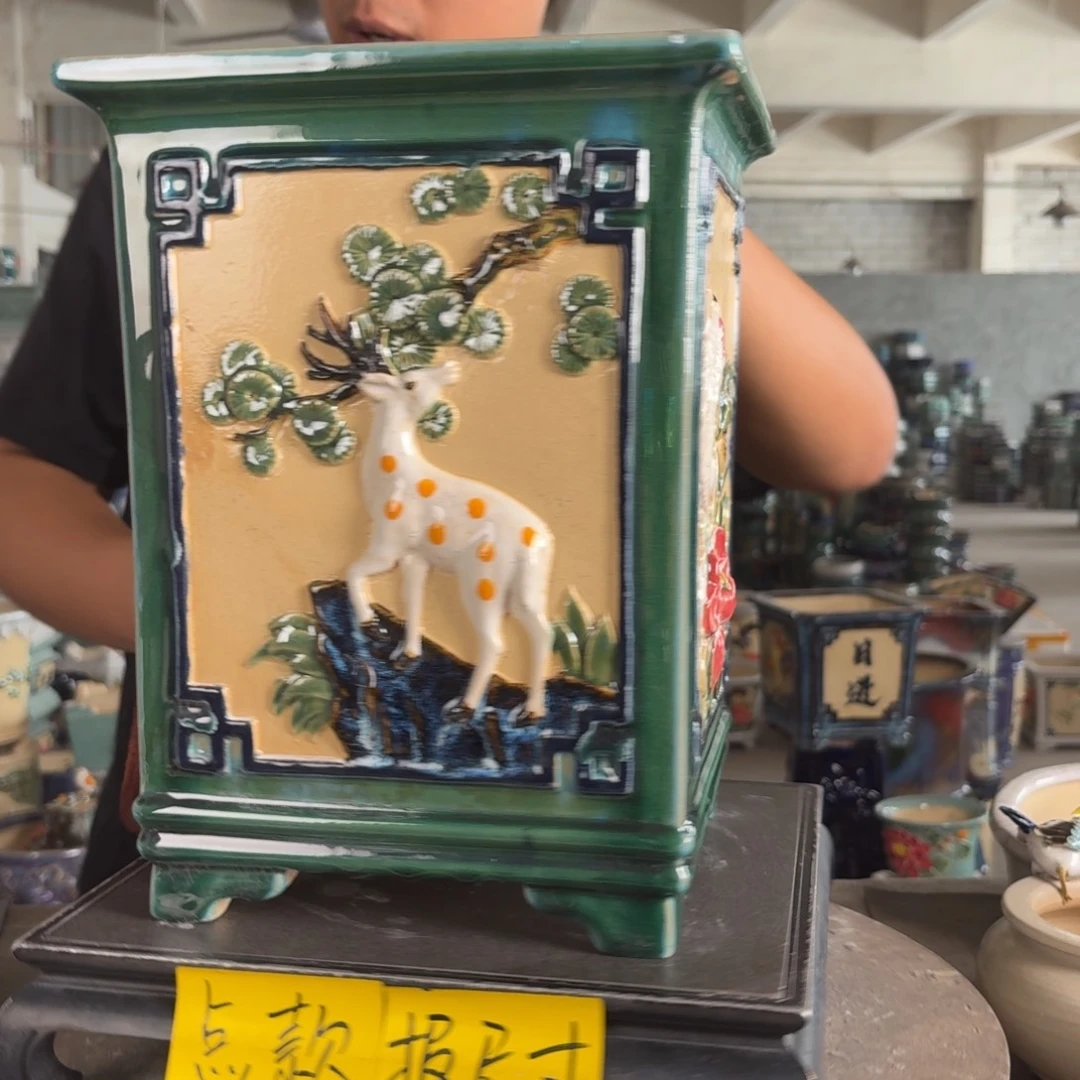 。一风堂石湾花盆 色差 内20*30