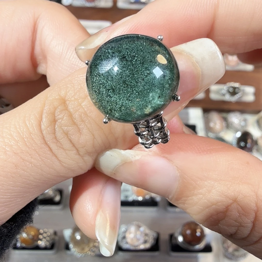 水晶银S925镶嵌戒指