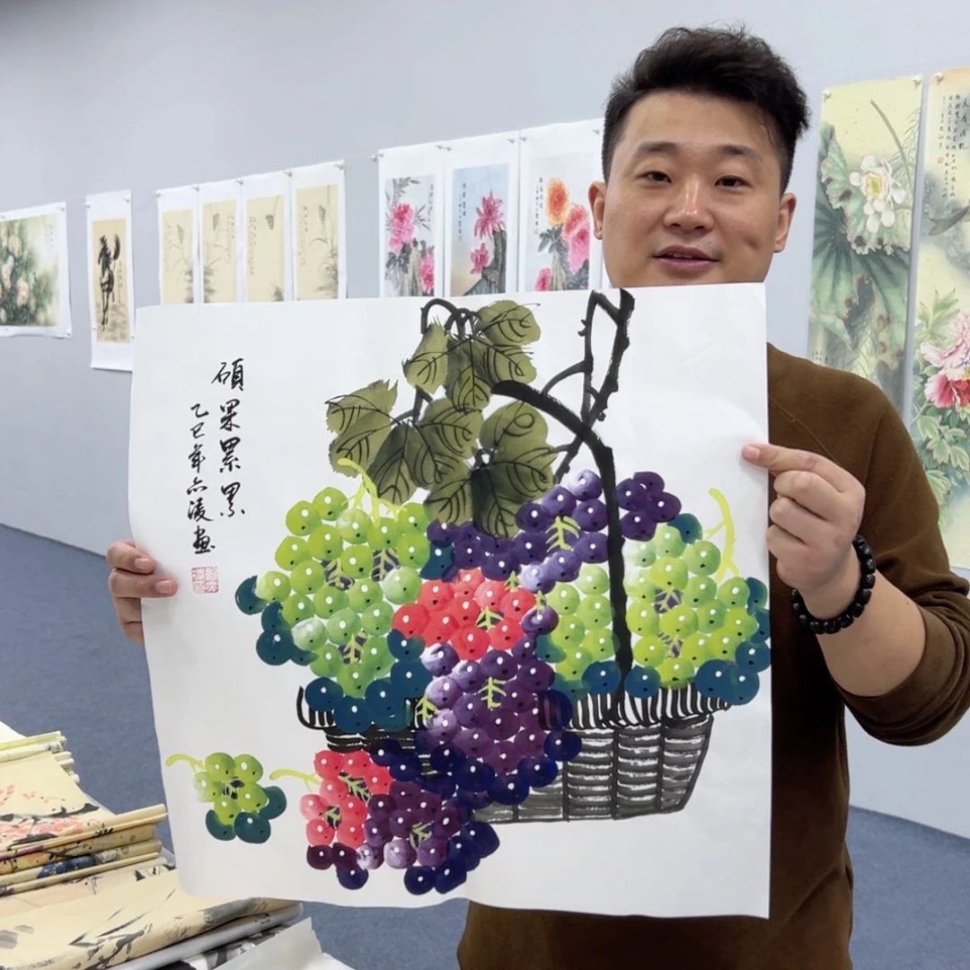 国画国画作品宣纸纯手绘