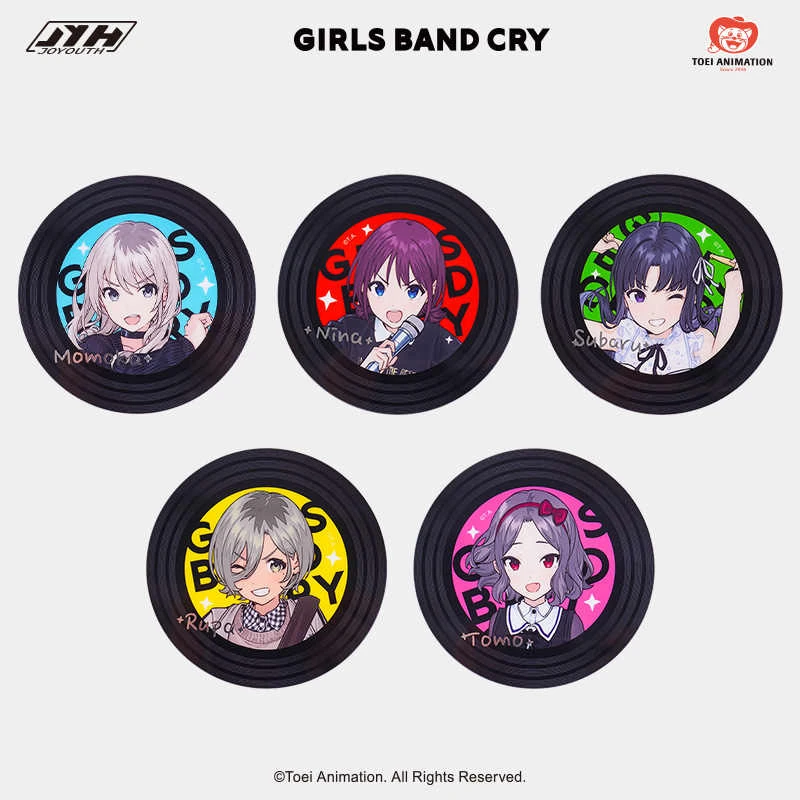 东映动画GBC少女乐队的呐喊大头像杯垫盲盒哭泣少女乐队井芹仁菜