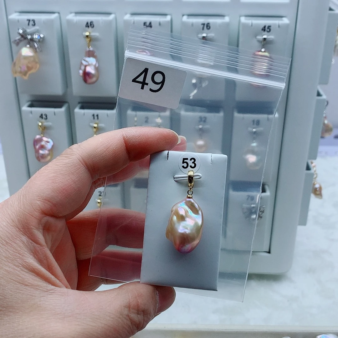 淡水珍珠合金吊坠(不含链)