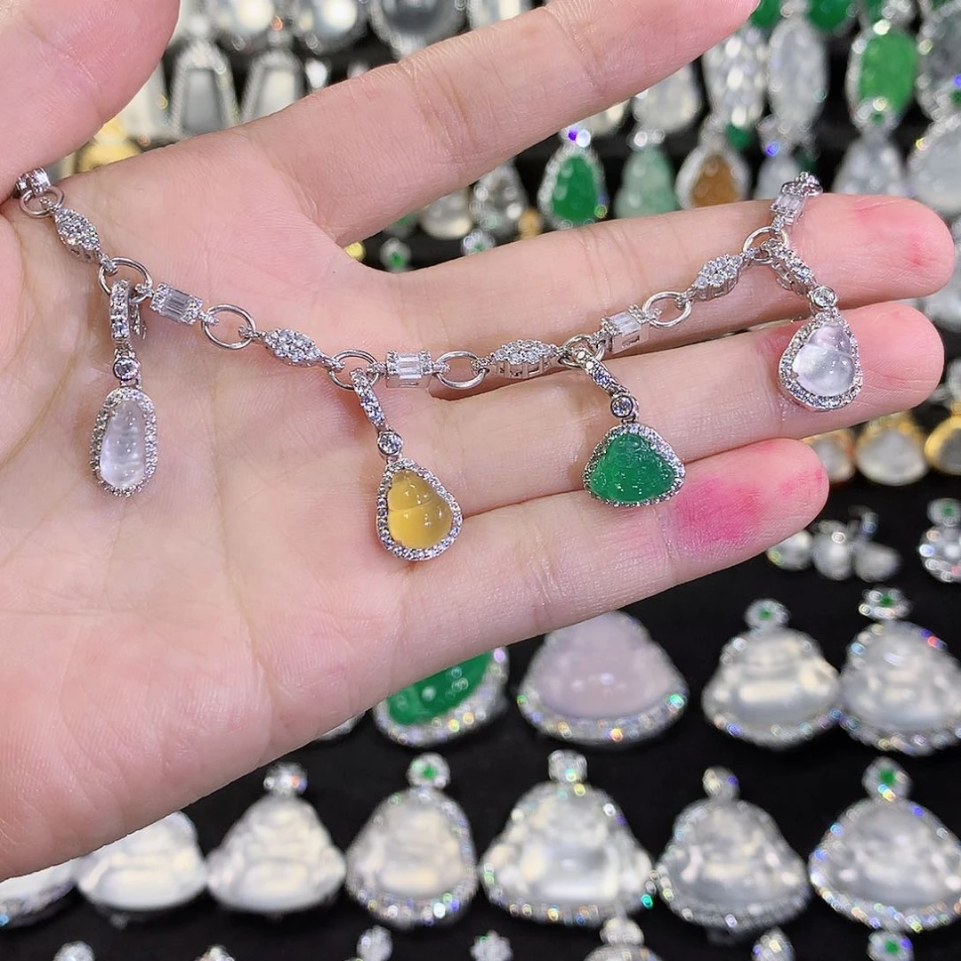 玛瑙/玉髓手链银S925镶嵌