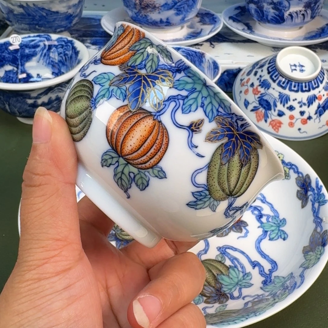 景德镇纯手绘茶具圆圆296