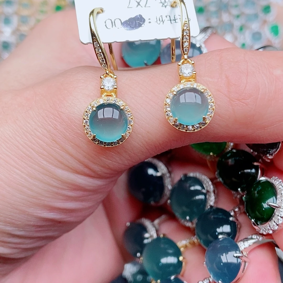 银S925镶嵌戒指翡翠