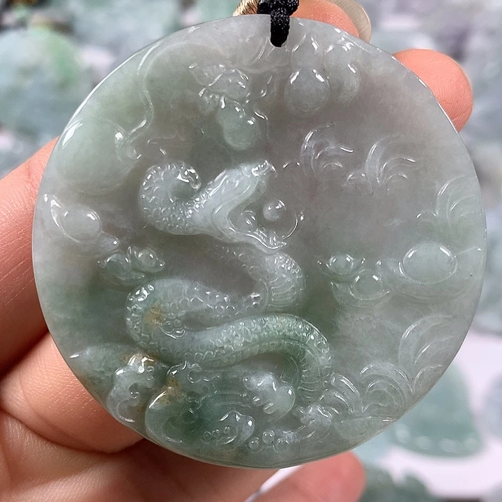 颈饰未镶嵌翡翠蛇牌福利有棉感福利