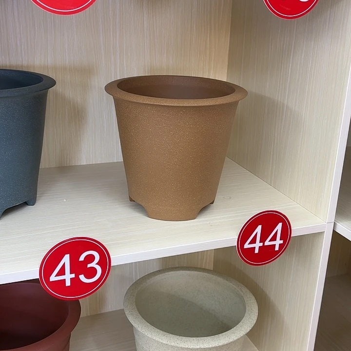 紫砂花盆無*大陡盆青段两个