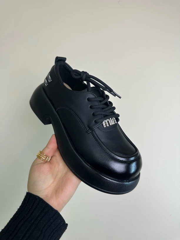 厚底鞋女单鞋2024新款中年女鞋