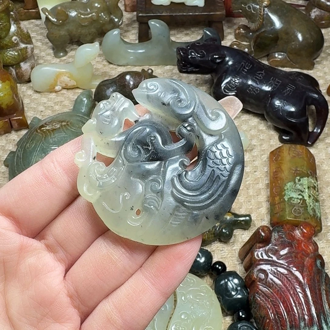 白玉菩提吊坠挂件