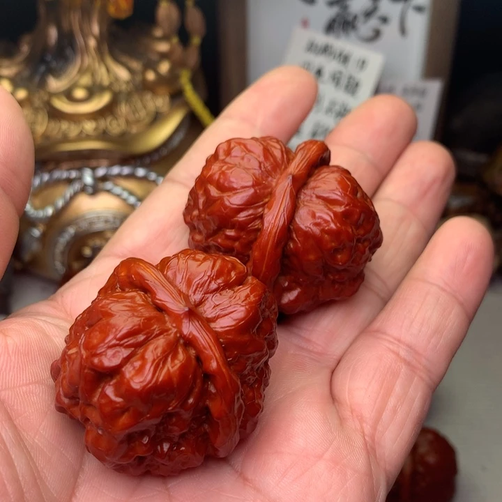 文玩核桃把件半*°蛤蟆42