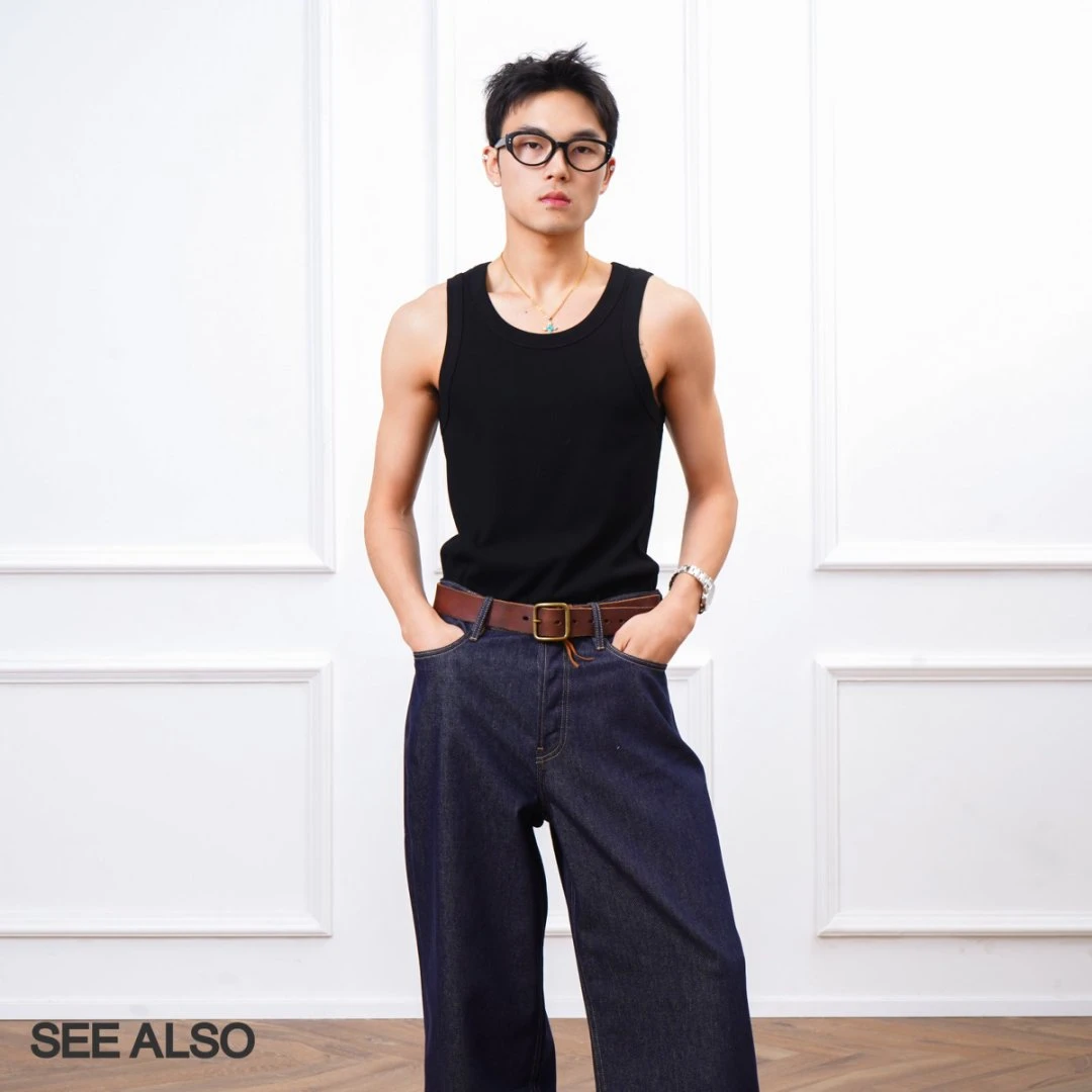 SEE ALSO 运动背心螺纹弹力棉嘻哈男女同款内搭健身背心LD3048