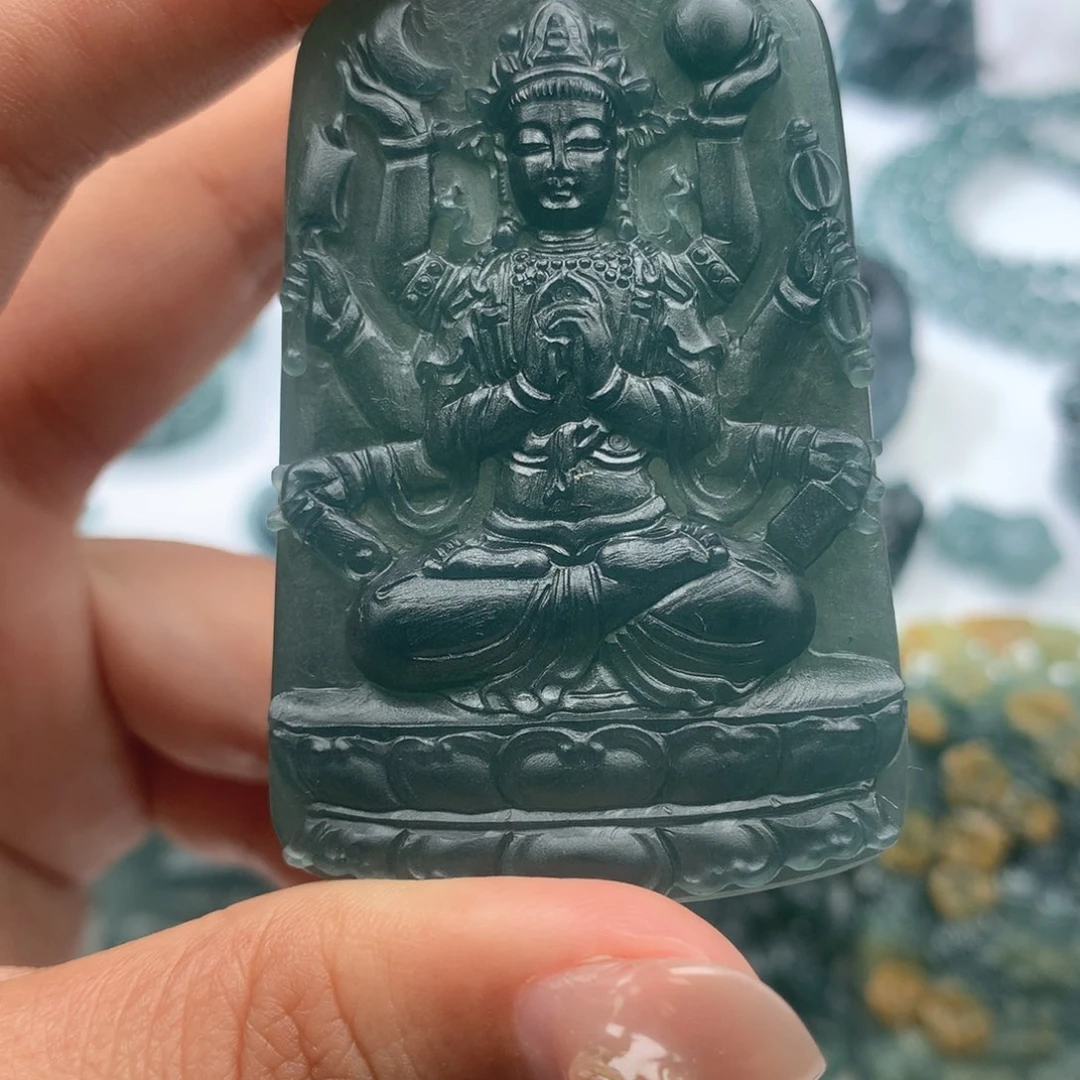 未镶嵌定制翡翠小****）毛货不退不换