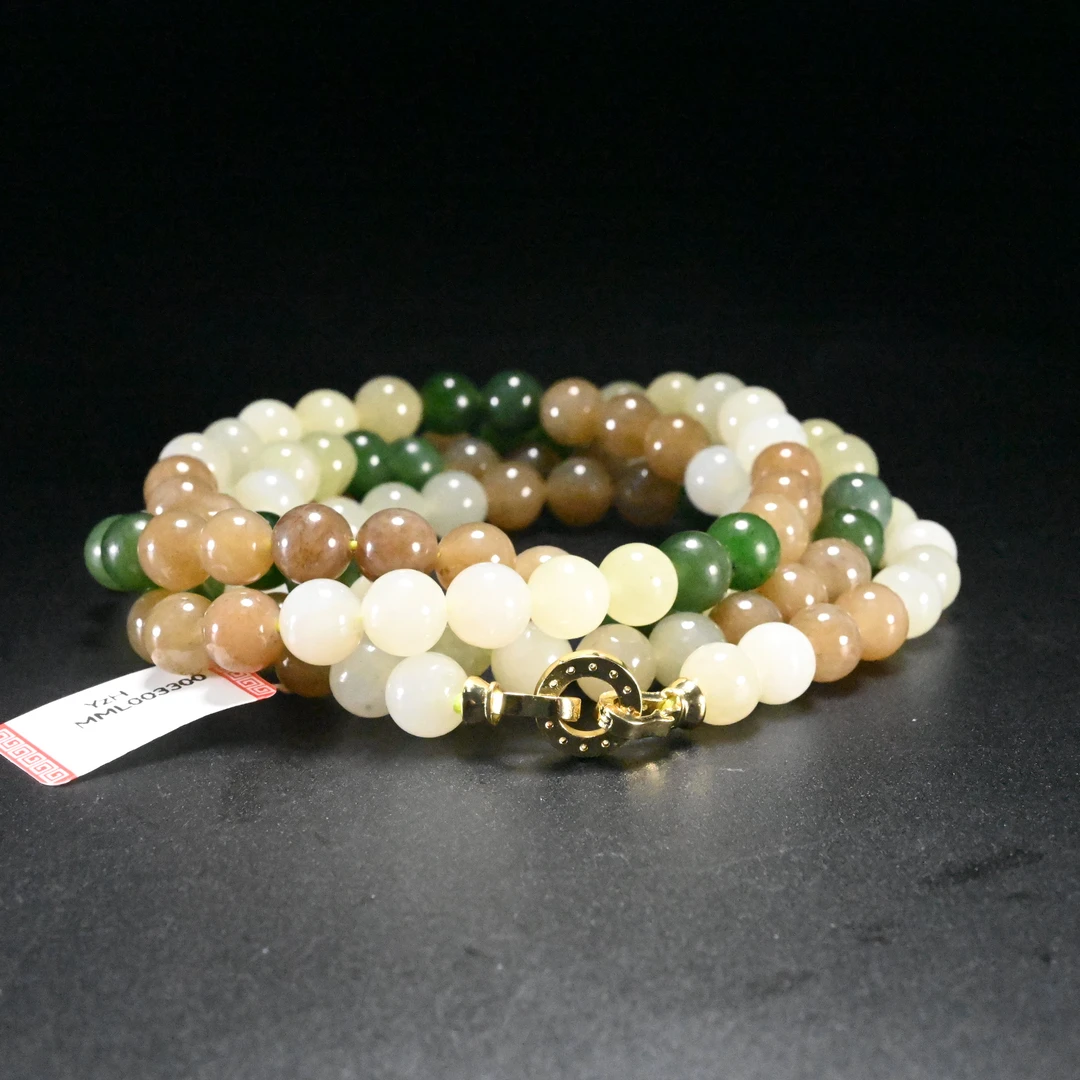 LOT8803和田玉多宝珠链/保利