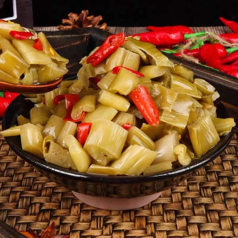 瑞金酸芋禾开胃菜炒大肠、牛肉下饭菜