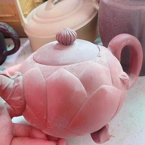 茶壶绿泥宜兴紫砂全手工制作