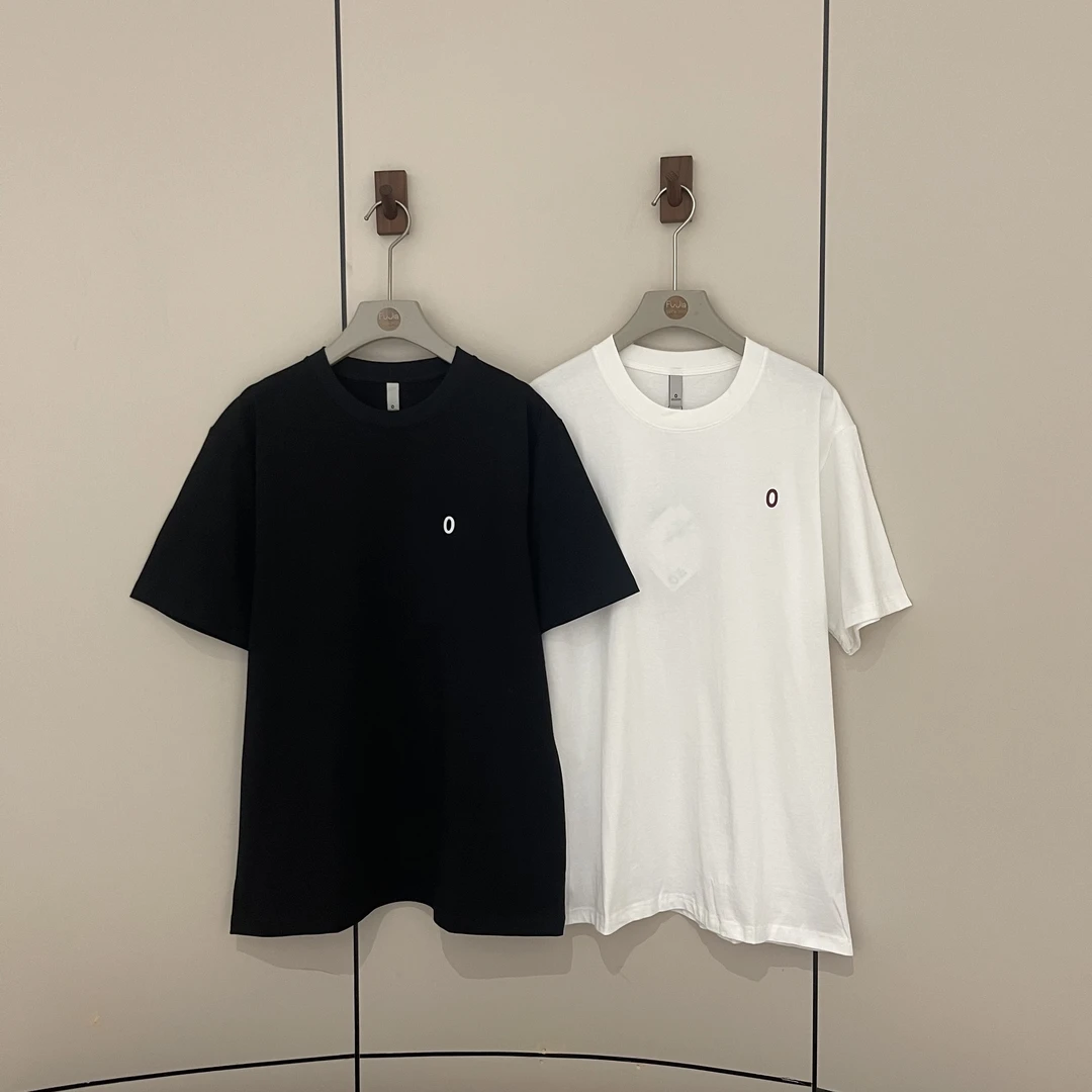 新款韩版简约纯色百搭时尚圆领短袖T恤T24008