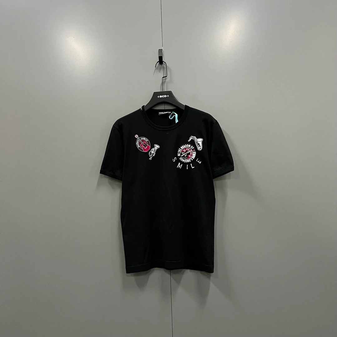 95新 maje jp926 207647 嘉班纳 徽标刺绣短袖 48码