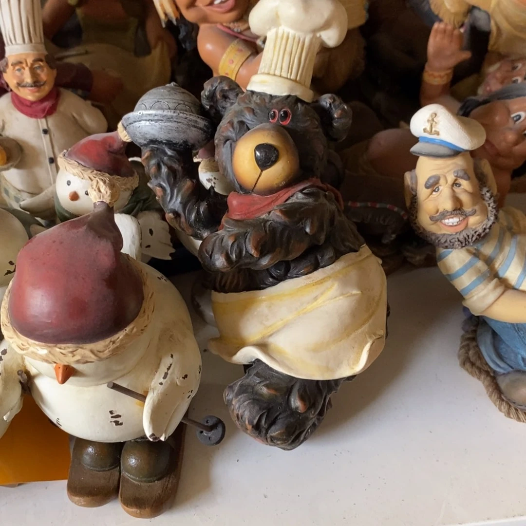 默认微瑕 陶瓷树脂摆件困*了