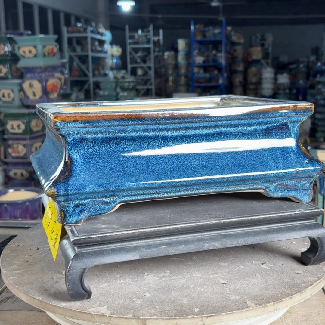 一风堂石湾花盆 内26*18*9瑕疵高温裂