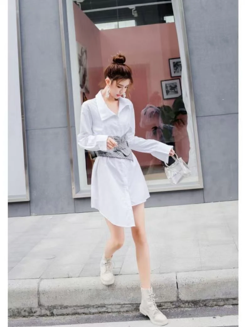 2025爆款不规则长款衬衣衬衫女（实物非主图慎拍）