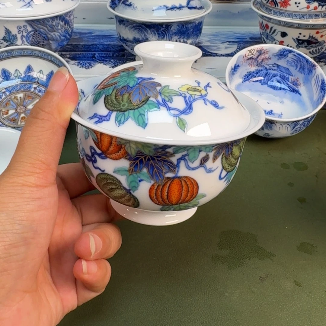 景德镇纯手绘茶具圆圆298