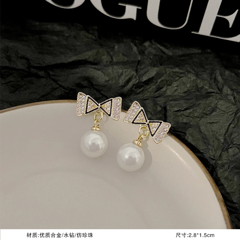 925银耳饰 s925银针时尚百搭优雅耳钉女轻奢高级感气质耳环